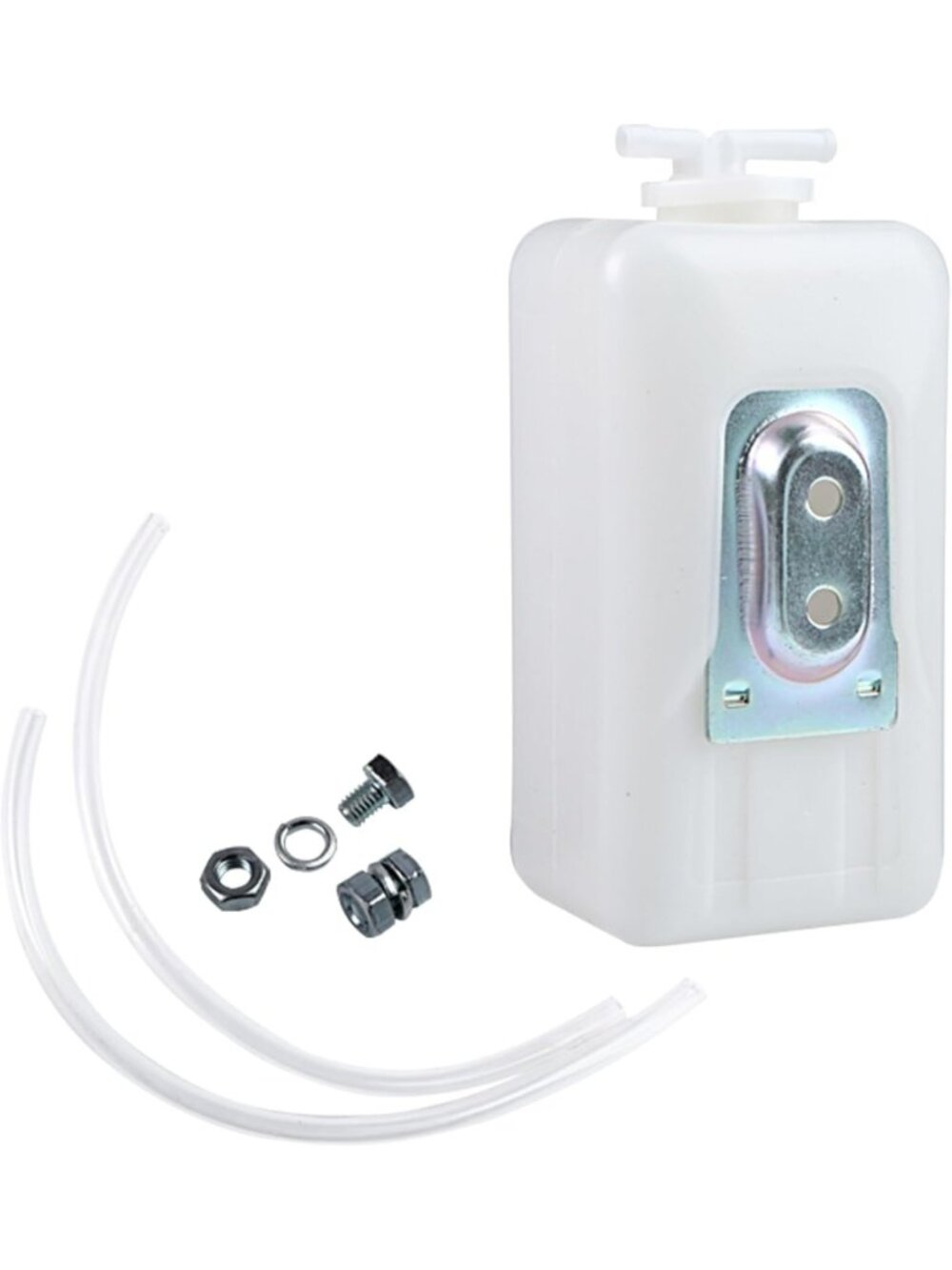 Compact Coolant Recovery Bottle - Small Tank 7.48" x 2.75" for Easy Use